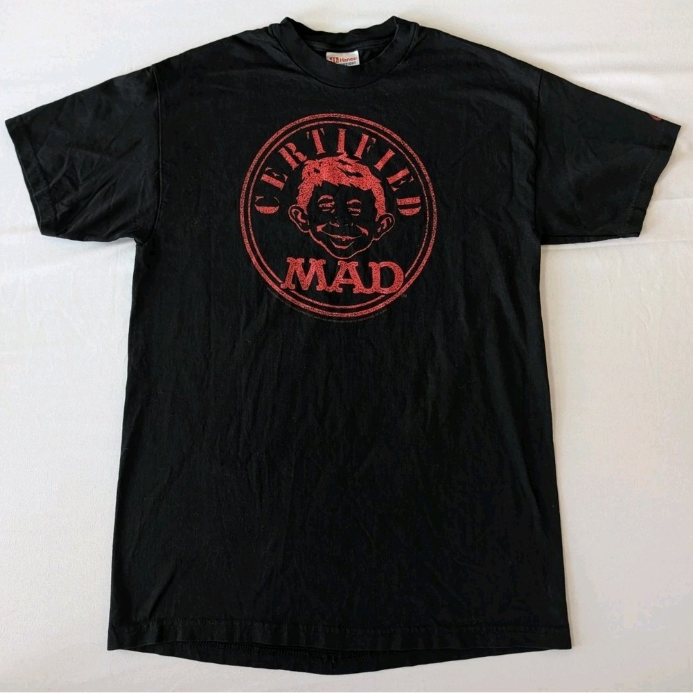 Vintage 2001 MAD Magazine T Shirt Medium Certified MAD Alfred E Neuman Graphitti